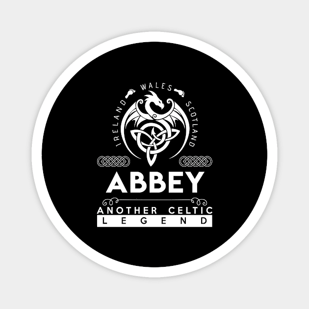 Abbey Name T Shirt - Another Celtic Legend Abbey Dragon Gift Item Magnet by harpermargy8920